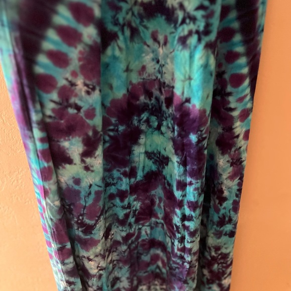 Awesomeness Designs Colorful Tie Dye Halter Maxi Dress - Picture 8 of 12